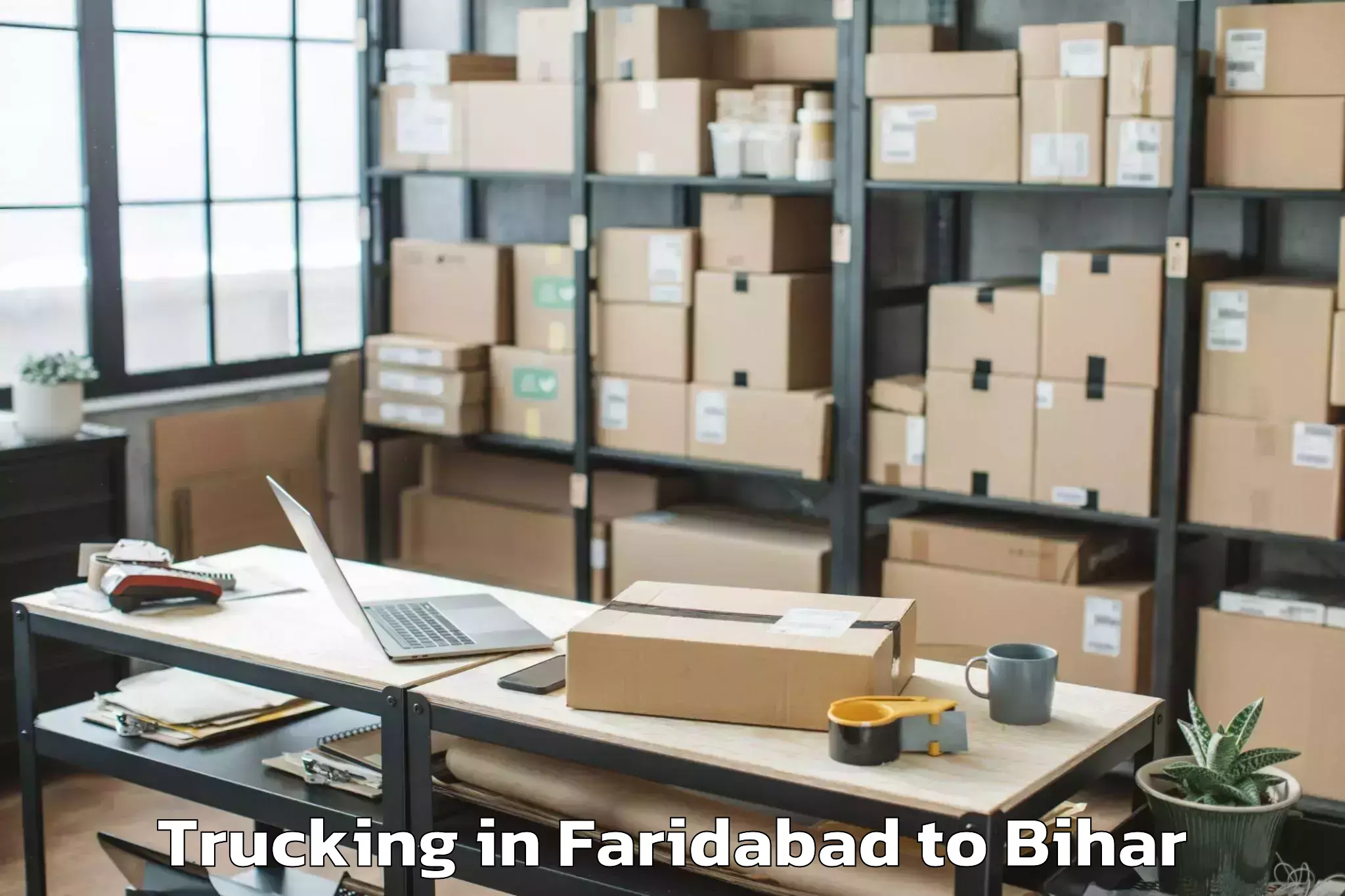 Expert Faridabad to Gaunaha Trucking